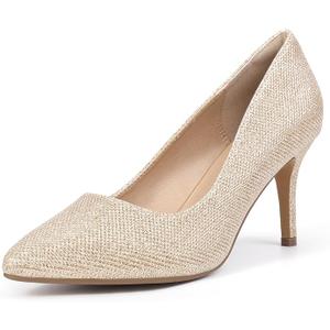  Classic Pointed Toe High Heels Pumps Wedding Dress Office Shoes Size 7