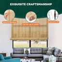 Bamboo Blinds for Interior Windows, Easy to Install Bamboo Shades for Indoor Windows, Custom Roller Shades for Indoor Window and Outdoor Patio, 23" W x 48" H