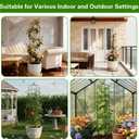 2 Pack Garden Obelisk Trellis for Climbing Plants, 72" Metal Rustproof Rose Trellis, Tower Potted Cages Plant Support for Flowers/Vegetables/Vines, Indoor Outdoor Garden Patio