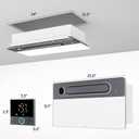 VallisCo Bathroom Fan with Light and 1900W Heater, 180 CFM Ventilation, Remote Control, Quiet Exhaust, 4-in-1 Design for Heating, Lighting, Ventilation & Air Circulation for Comfort in Any Season