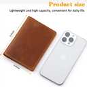 Genuine Leather Passport Holder,Handmade Passport cover, Travel Passport Protector with RFID Blocking for Men Women