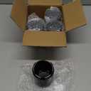 Golf Cart SS Wheel Center Cap Cover, ITP Push in Style Wheel Hub Caps Dust Cover for EZGO Club Car Yamaha and Other Models 8,10,12,14 inch Wheel,4 PCS(Gloss Black with Black SS)