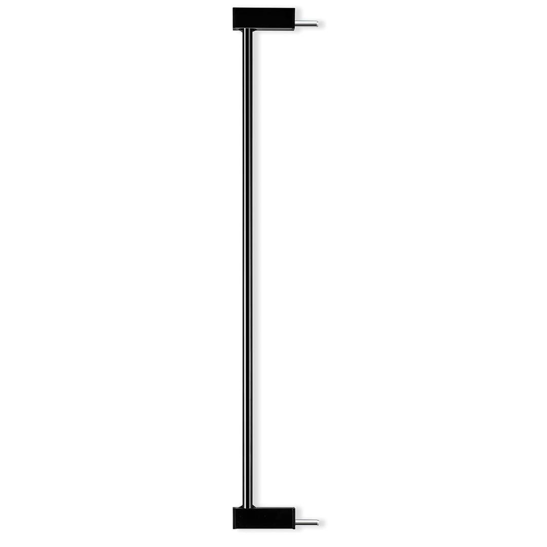 BABELIO Metal Baby Gate, 2.75inch (7cm) Black Extension, Baby Gates Extra Wide for Stairs & Doorways, Pressure Mounted Walk Thru Child Gate with Door, NO Need Tools NO Drilling,30" Tall