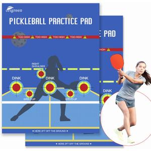 Pickleball Practice Pad & Poster - Dink Master Rebounder for Indoor/Outdoor Training (2PCS)