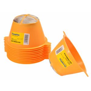 Dynastus 10 Pack of 150 Micron Stainless Steel Mesh Filter Tips 4" Plastic Reusable Paint Funnel Filter Strainers for Paint, Oil and Food