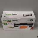 95kPa Vacuum Sealer Machine with AquaLock Technology, for Moist Seals, 2X Seal & 130W, Fully Automatic Food Sealer, Built-In Cutter, Bag Storage & Hose, Precision Sealing, 2 Bag Rolls,Stainless Steel