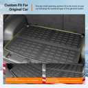 powoq Cargo Mat Compatible with 2017-2025 Jeep Compass TPE Rear Trunk Mat Cargo Liners Replacement for 2017 2018 2019 2020 2021 2022 2023 2024 2025 Jeep Compass Accessorie (Rear Trunk Mat)