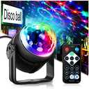 Party Disco Ball Dj Dance Lights Disco Strobe Rave Sound Activated Projector Effect Stage Light Remote Control for Birthday Xmas Wedding Bar Kids Christmas Glow Party
