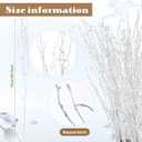 Thiccywoov 40 Pcs Natural White Birch Twig Branches 29 Inch Tall Painted Birch for Vase Filler Pack of 20-25 Stems White Branch Long Decorative Sticks for Wedding Centerpiece Arrangement Rustic Decor
