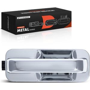 A-Premium Front or Rear Passenger Side Upgraded Metal Exterior Door Handle Compatible with Ford F-150 2015-2020, Crew Cab Pickup/Extended Cab Pickup/Standard Cab Pickup, Without Passive Entry, Chrome
