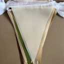 32Meters 105ft Brown Olive Green Party Bunting Banner Cream Ivory Beige Fabric Pennant Champagne Khaki Triangle Flags, Neutral Decorations for Boho Tan Rustic Birthday Baby Shower Wedding Decor