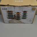 JoyJolt JoyFul 24pc Borosilicate Glass Storage Containers with Lids. 12 Airtight, Freezer Safe Food Storage Containers, Pantry Kitchen Storage Containers, Glass Meal Prep Container for Lunch