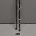 Sash Curtain Rod for French Doors, Kitchen Curtain & Small Window, 3/8 Inch Diameter, Adjustable 16-28", 2 Pack, Black