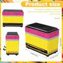Briwooody Pencil Dispenser for Classroom Back to School Teacher Must Haves Yellow Pink Girl Classroom Decor Pencil Dispenser with Lid Pen Storage Box Teacher Gift for Middle Preschool Supplies