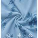 ZESICA Women's Long Sleeve Floral Bodycon Dress 2026 Spring Fall Ruched Mesh Wedding Guest Cocktail Party Maxi Dresses, Light Blue, S