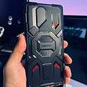 Tongate Magnetic Case for Samsung Galaxy S25 Ultra with Ring Stand, [Compatible with MagSafe] [Camera Cover Kickstand] Drop Shockproof Robust Mobile Phone Case for S25 Ultra with Screen Protector 2025,