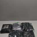 MTREO 6 Pack Cocktail Stretch Round Tablecloth Black, 24''x43'' Cocktail Table Cover Fitted High Top Round Elastic Table Cloth for Wedding Banquets Birthday Outdoor Party Bar Use