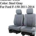 NLQR Driver Side Bottom Cloth Seat Cover & Replacement Seat Cushion Foam Pad Compatible with Ford F150 2011 2012 2013 2014