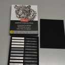 PANDAFLY Compressed Graphite Charcoal Sticks, 24 Pieces Black & White Vine Charcoal Sticks for Drawing, Sketching, Shading, Charcoal Drawing Set for Beginners & Pro Artists