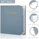 Aesthetic Recipe Binder with Polyester Waterproof cloth Cover - The Perfect Recipe Book with Plastic Sleeves to Write in Your Own Recipes - Quality Blank Cookbook Binder, Cards incl.