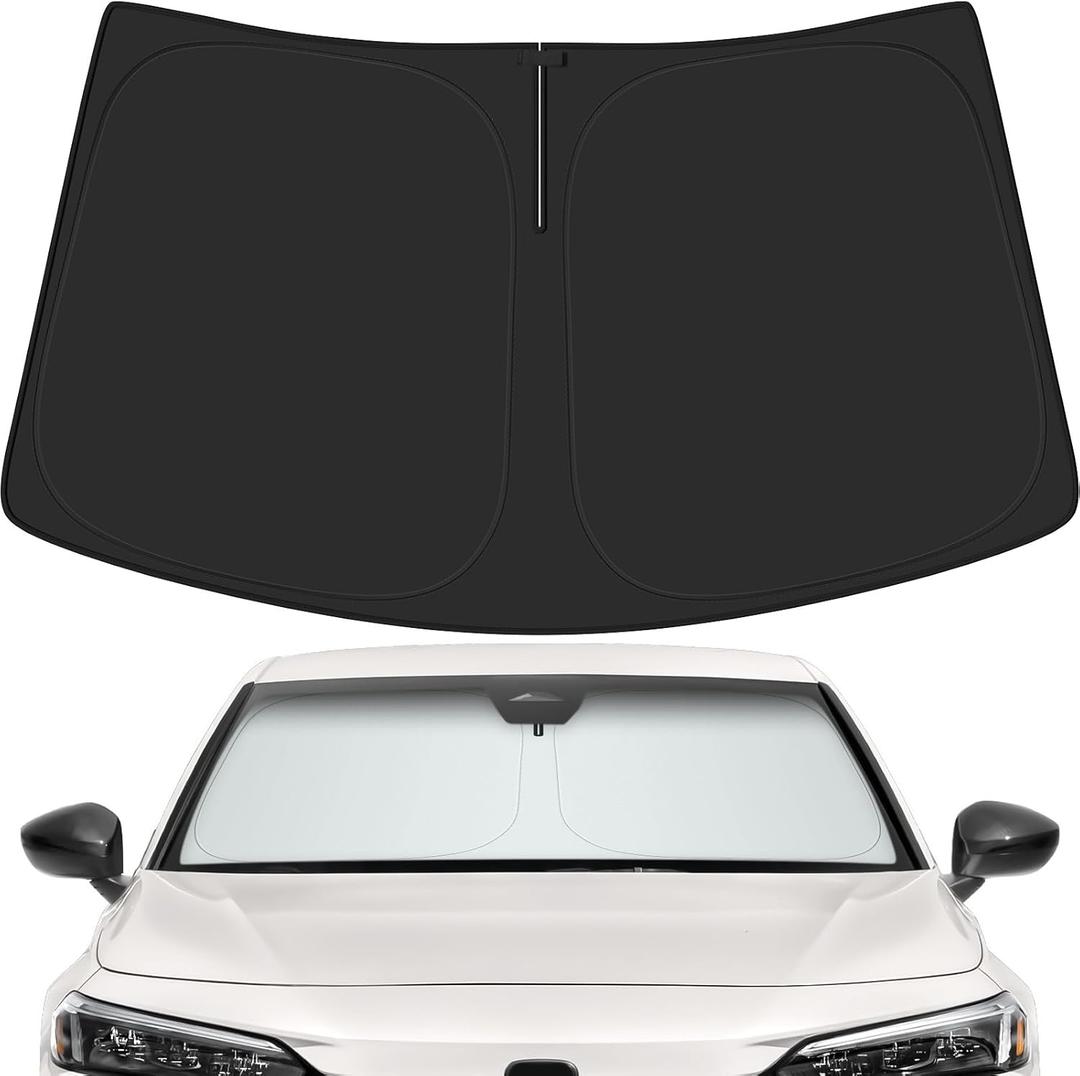 Car Windshield Sun Shade for Honda 2022-2025 2026 Civic Accessories (OEM Design) Reflective Foldable Heat Insulation Sunshade for Ultimate Protection