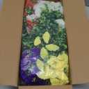 Artificial Flowers for Outdoors, UV Resistant Fake Silk Morning Glory, Realistic Faux Plants for Outside Porch Patio Window Box Hanging Planter (16, Purple White Yellow Pink Red)