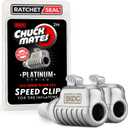 SKG Chuck Mates Platinum (2 Pack) Quick-Connect with Patented RatchetSeal Technology for Tire Inflators Open-Type