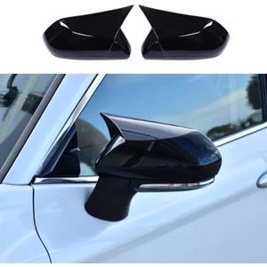 2PCS Car Side Rear View Mirror Guard Cover Caps Trims Exterior Decoration Accessories for Toyota Camry 2018-2026 (Piano Black)
