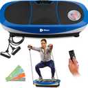 Lifepro Rumblex Max 4D Black Vibration Plate Exercise Machine with Loop Resistance Bands for Home Fitness Shaping Training Recovery Tone & Strength (BLUE)