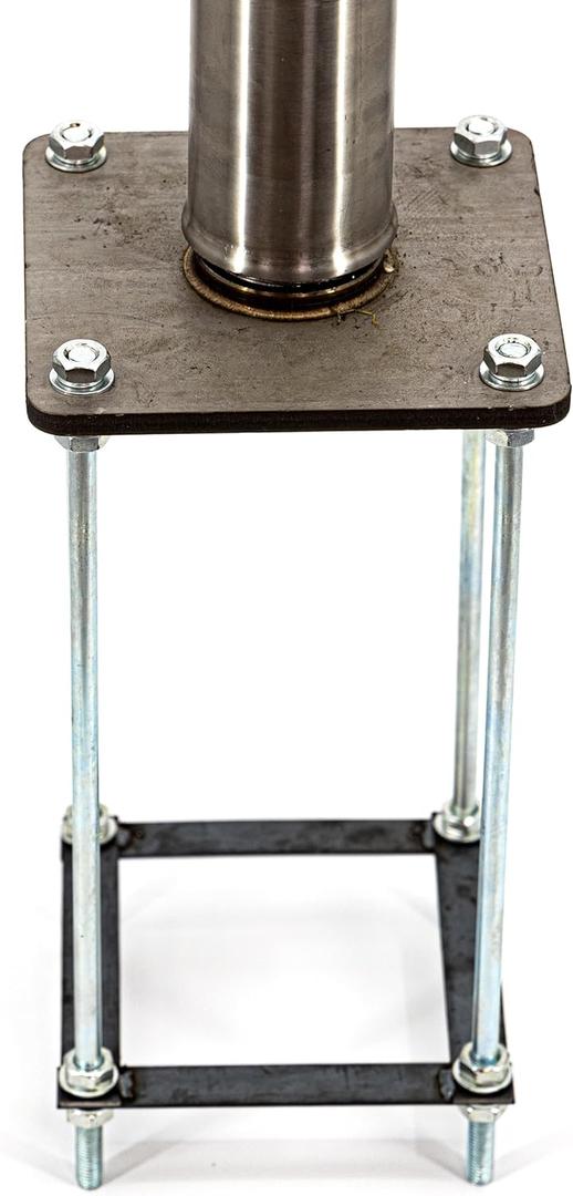 Royal Shade Reinforced Base Frame Set for Shade Sail Pole, Heavy-Duty 15" Rebar - Easy Installation for Backyard, Concrete, Outdoor, Patio, Soil