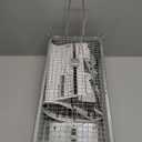 Anyhall 1-Pack Chipmunk Traps Humane Live Mouse Rat Cage Traps for Indoor and Outdoor Use (Silver)