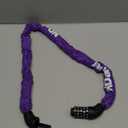 NDakter Bike Lock, 5 Digit Combination Heavy Duty Anti Theft Bicycle Chain Lock, 2.62/3.2/4.27/5/6Ft Long, High Security Resettable, Suitable for Bike, Scooter, Door, Gate, Fence-4/6mm Thick (Purple)