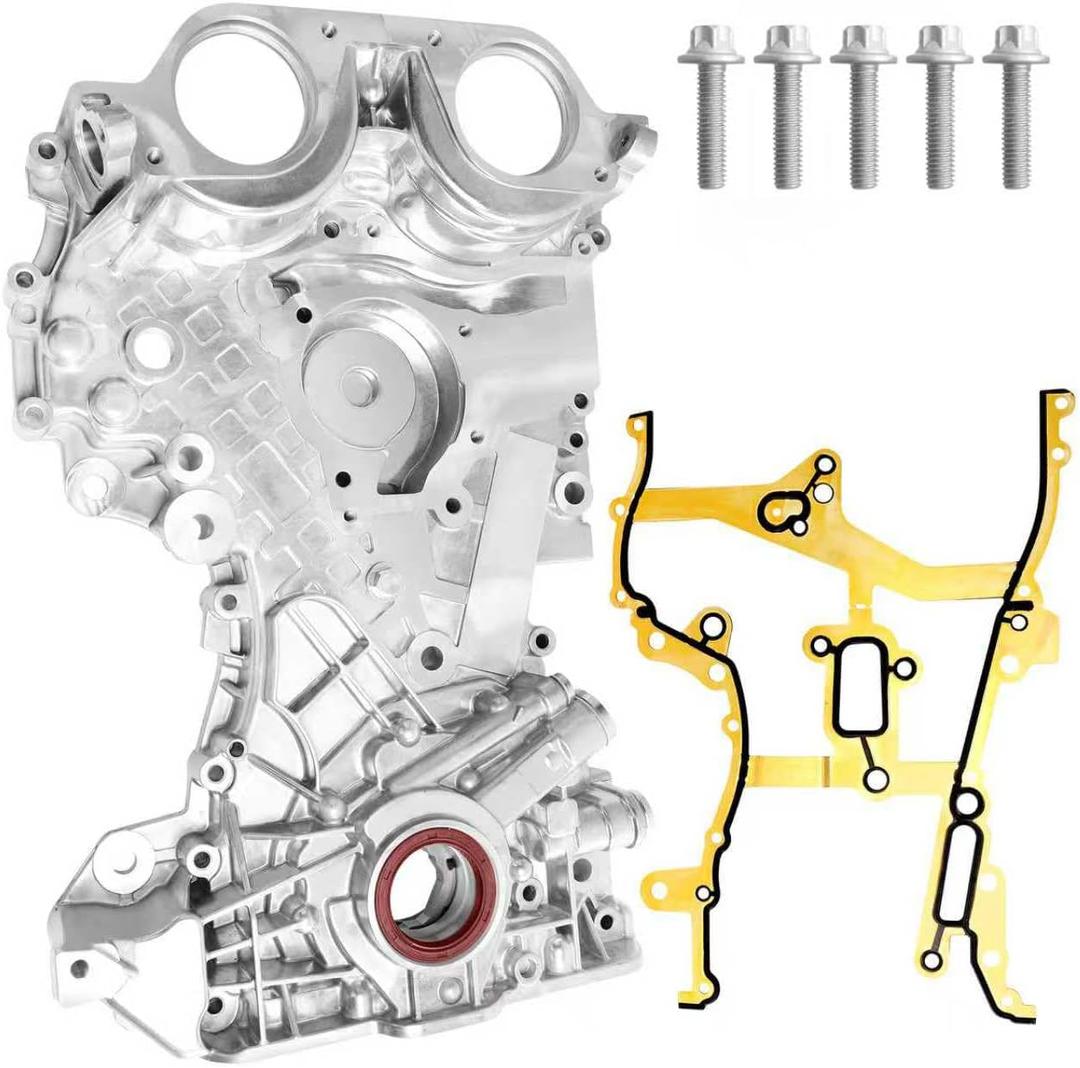 DWLDMLWC Oil Pump Assembly & Timing Chain Cover w/Gasket for Chevrolet Cruze 20112015, Chevy Cruze Limited 2016, Sonic 20122020, Trax 20132021, Buick Encore 1.4L 20132021  Replaces OE# 25199424