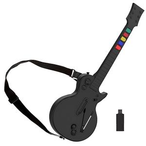 DOYO Wireless Controller for PC and PS3 - Guitar Hero 3/4/5 and Rock Band 1/2 Games - Guitar with Strap (5 Keys/Black)