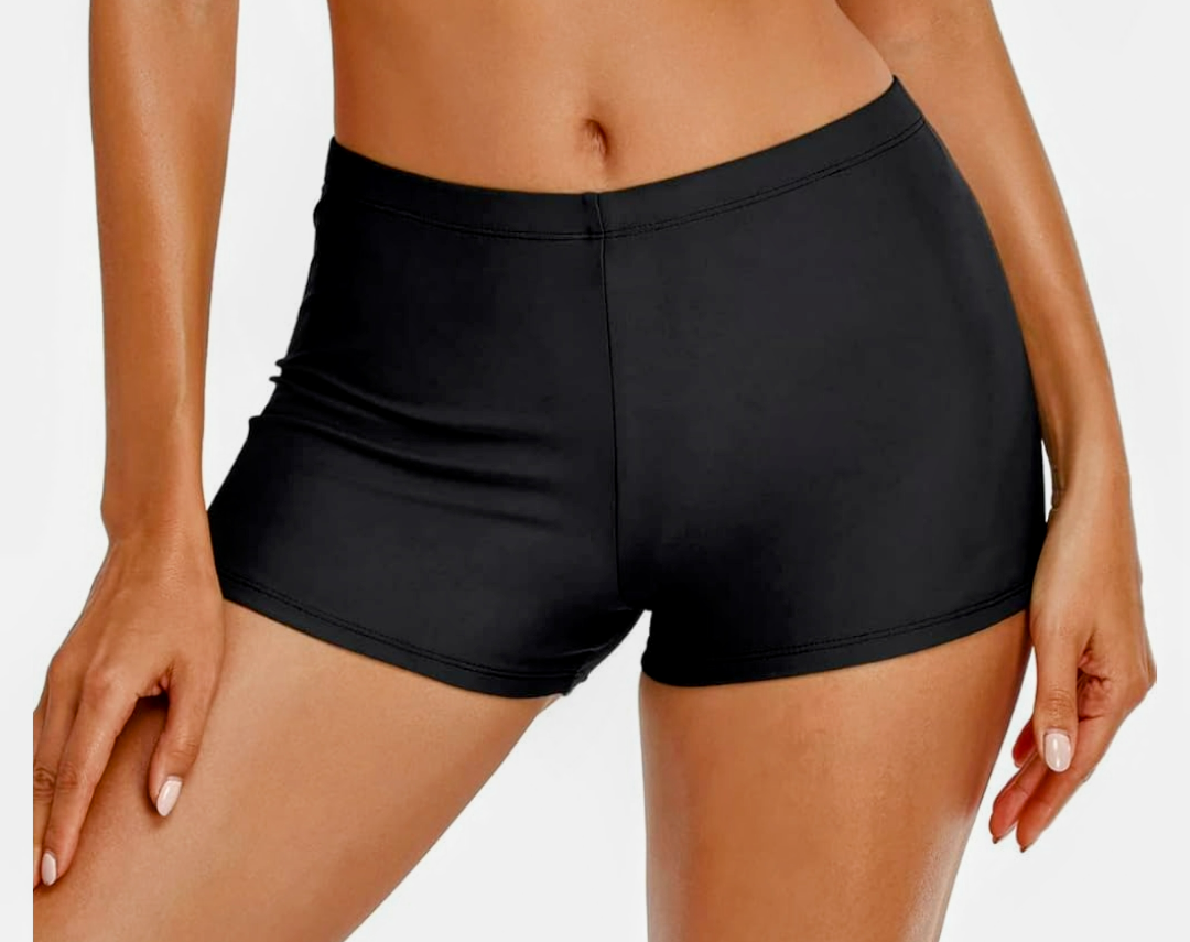 Swim Shorts for Women Stretchy Board Shorts Solid Tankini Bottoms Sport Swimsuit Bottoms Size 22W