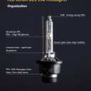 D2S HID Bulbs 4300K Yellow-White Light, 35W High/Low Beam D2S Headlight Bulb Replacement - Pack of 2 | IP67 Waterproof HID Bulbs, All-Weather Safety for Rain & Snow Driving