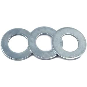 STURDFIX 1/4 Inch Flat Washers, Zinc Plated Steel, Corrosion Resistant, Heavy Duty Metal Washers for Screws, Bolts, Decking, Fencing, Automotive, Construction, Industrial Hardware – 100 Pack