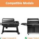 AJinTeby Folding Front Shelf for Traeger Grills with Pal Rail System, BAC605 P.A.L. Pop-and-Lock Front Shelf Grill for Traeger Timberline XL and Ironwood XL wtich Pal Rail System Only