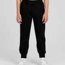 Real Essentials 3 Pack: Boys' Cotton Fleece Jogger Sweatpants - Active Athletic Youth Pants for Teens with Pockets (L)