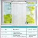 DOWELL Window Privacy Film, Frosted Glass Window Film, Static Cling Glass Vinyl, Heat Blocking Frosting Coverings, Removable Door Stickers for Home Office, Non-Adhesive, Reusable, 23.6 x 78.7 inches