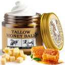 MINIBIRD Beef Tallow for Skin, Natural Facial Tallow and Honey Balm with Raw Honey Moisturizer for Face, Body & Hands - Suitable for All Skin, 1.76oz, Gold
