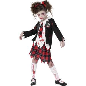 Morph Costumes School Girl Zombie Costume for Kids - Kid Zombie Costume Girl - Kids Halloween Costumes Girls Scary (Medium)