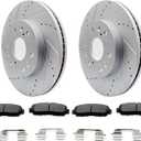 FKG Front Brake Pad and Rotor Kit fit for 2005-2010 Honda Odyssey