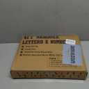 Pooqla 4 FT Marquee Light Up Letters, Giant Sign Black Marquee Letter Lights, 4 Feet Tall Big Mosaic Letters for Balloons Birthday Party Anniversary Wedding Decorations, Warm White A