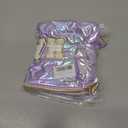 2 x Hiroyuki Iridescent Makeup Bag, 14 inches Cosmetic Bag, Large Capacity Travel Pouch (Hair, purple)