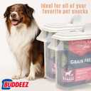 Buddeez 32 Quart Pet Food Dispenser with Lid - Airtight Storage for Dog Food, Cat Food, and Bird Seed - Easy Pour Spout for Mess Free Serving