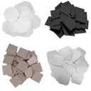 200 Sets 50mm Fridge Magnet Maker Supplies 1.97" Square Magnets Parts for RightAngle Square Magnet Making Machine, Including Metal Cover, Plastic Back Cover, Soft Magnets&Clear Films