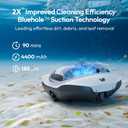 Bubot 300P Pool Vacuum, Cordless Robotic Pool Cleaner, Superior Suction, Smart Senor, DirtLock 2.0, 90-Min Runtime for Above-Ground Flat Pools up to 850 Sq.Ft.