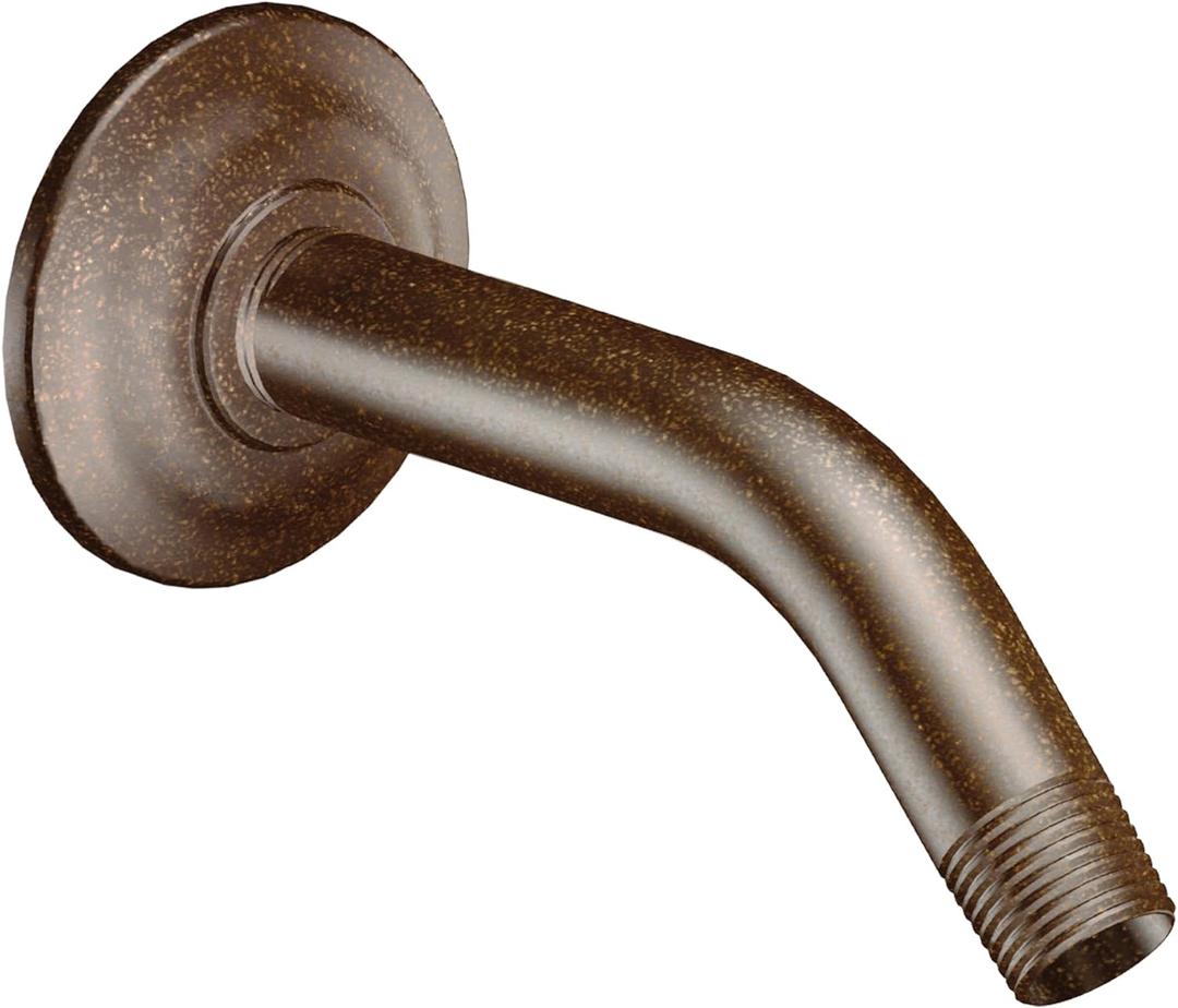 Moen S122ORB Premium 8-Inch Standard Shower Arm with Matching Flange Included, Oil Rubbed Bronze