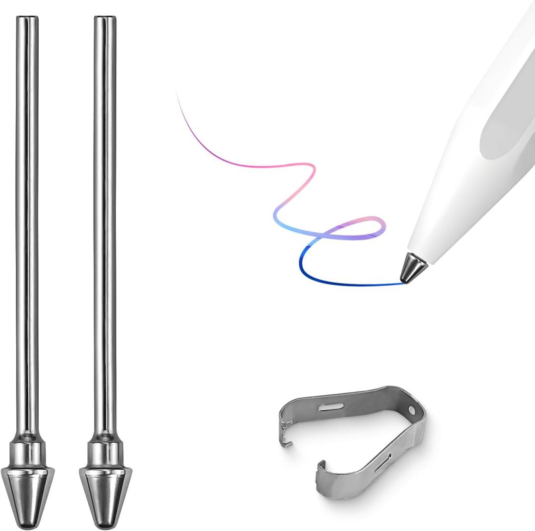 Titanium Alloy Replacement Tips Compatible with Galaxy Tab S11 / S11 Ultra 2025 S Pen  Exclusive Fit for Latest 2025 S Pen Only (Not Compatible with Other Models)  Durable Precision Nibs,Gray